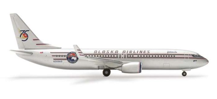 Alaska 737-800 75TH Anniversary Livery