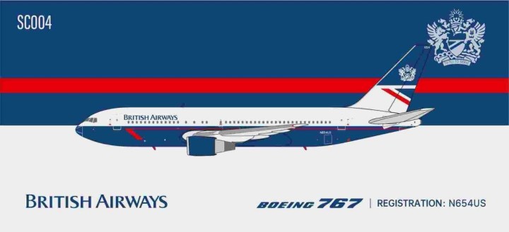 British Airways (USAir) Boeing B767-200 Reg: N654US PASC004 1:400