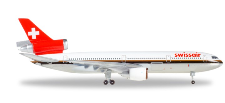 Swissair DC-10-30 Reg# HB-IHL "Ticino" Herpa die cast 500005-001 scale 1:500 