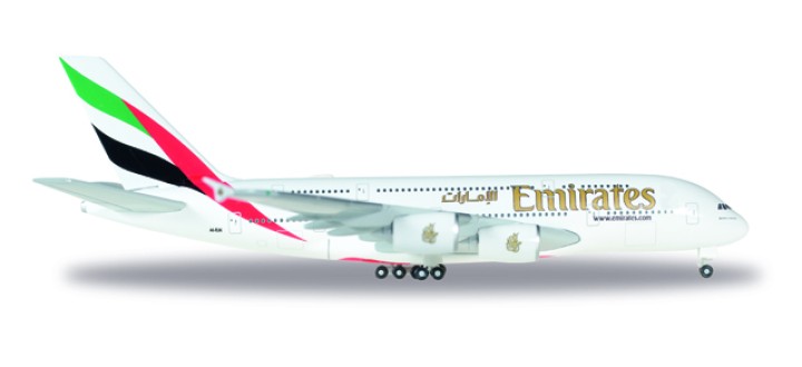 Emirates Airbus A380-800 Reg# A6-EUK Herpa Wings 514521-004 Scale 1:500