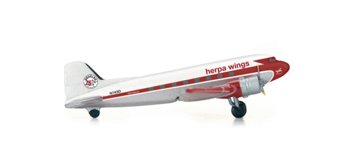 DC-3 Herpa 75 Years 553803 Herpa Wings scale 1:200