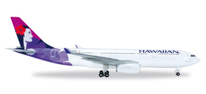 Hawaiian Airlines Airbus A330-200 Kukalani‘ehu Reg# N373HA Herpa 519137-001 Scale 1:5000