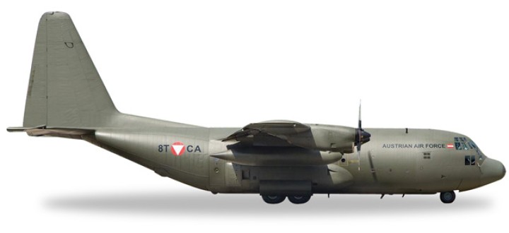 Austrian Army / Bundesheer C-130 Hercules Herpa  HE526784 Scale 1:500 