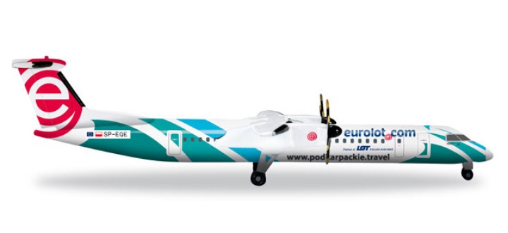 EuroLOT Bombardier Q400 "Podkarpackie Travel" Reg# SP-EQE 527088 1:500