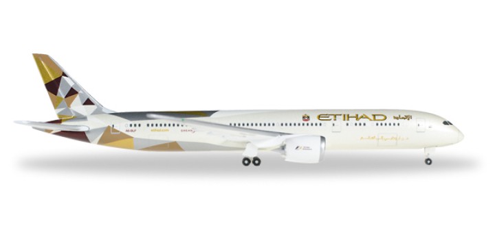Etihad Boeing 787-9 Dreamliner Reg# A6-BLF Herpa 527781-002 Scale 1:500
