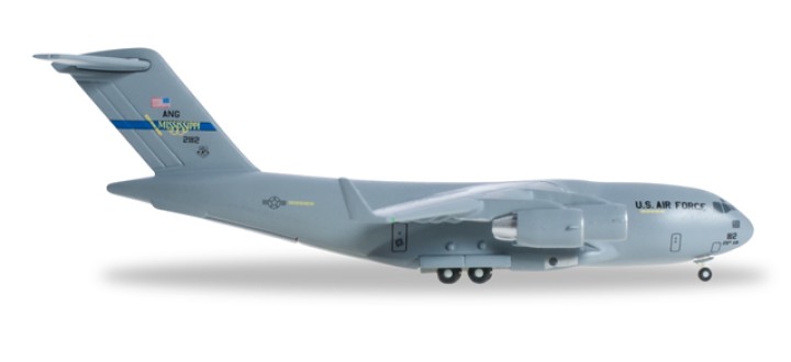 USAF Boeing C-17A Globemaster III Mississippi ANG, 183rd Airlift Squadron "Spirit of the Mississippi Minutemen" HE527835 Scale 1:500
