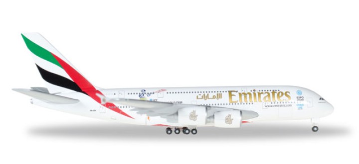 Emirates Airbus A380 Reg# A6-EEK Cricket World Cup Herpa 527897-001 Scale 1:500