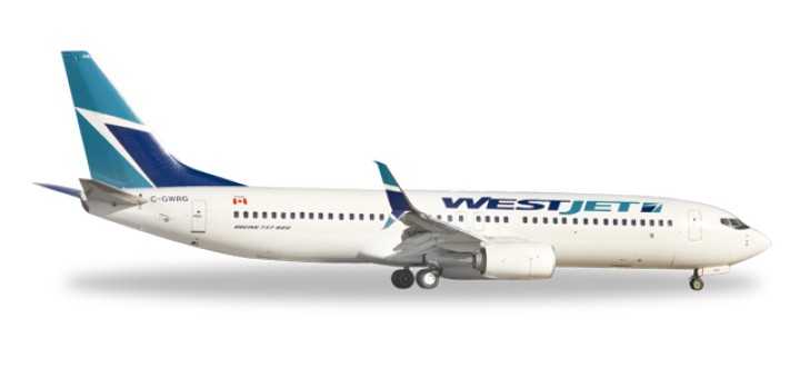 Westjet Boeing 737-800 Reg# C-GWRG Herpa Wings HE528061 Scale 1:500