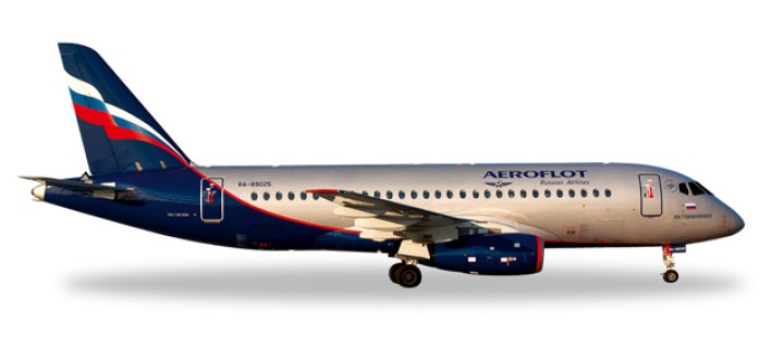 Aeroflot Sukhoi Superjet 100 Reg# RA-89025 Herpa Wings HE528078 Scale 1:500