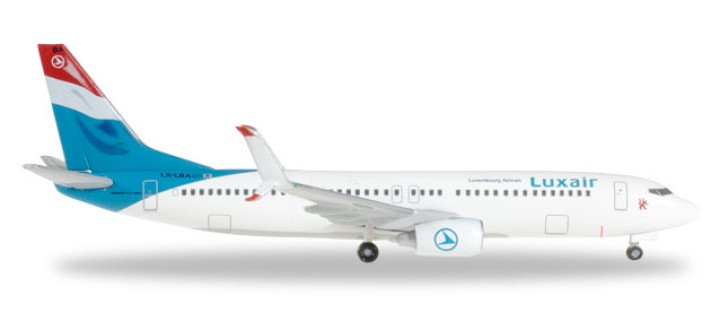 Luxair 737-800 Reg# LX-LBA Herpa Wings 528436 Scale 1:500