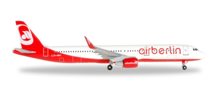 Airberlin Airbus A321 Reg# D-ABCL Herpa Wings 528443 Scale 1:500