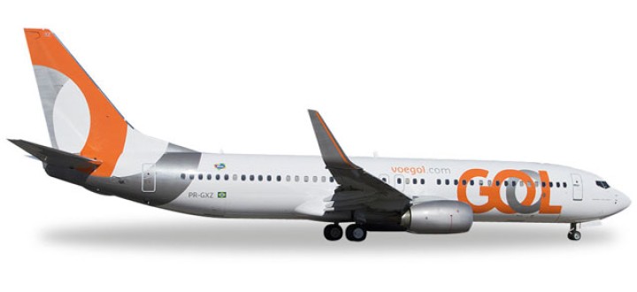 GOL Boeing 737-800 Reg# PR-GXZ Herpa Wings 528726 Scale 1:500