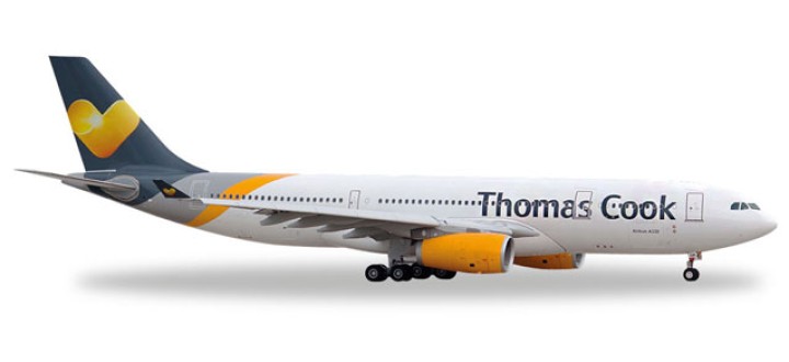Thomas Cook Airbus A330-200 Reg# G-VYGK Herpa 528979 Scale 1:500