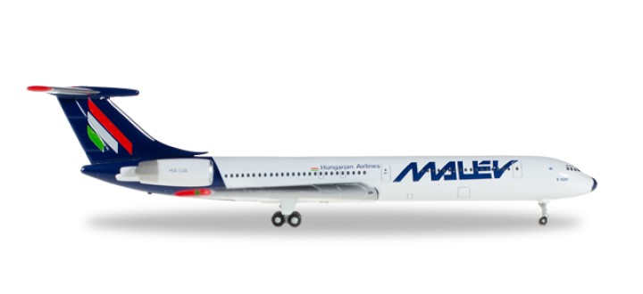 Malev IL-62M Reg# HA-LIA by Herpa Wings Die-Cast 529167 1:500