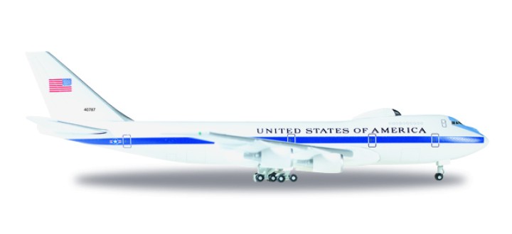 E-4B "Nightwatch" USAF Airborne Command Post 747-200 # 8722 74-0787 Herpa 529266-001 Scale 1:500 