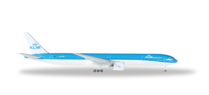 KLM Boeing 777-300ER New Livery Reg# PH-BVO Herpa 529297 Scale 1:500