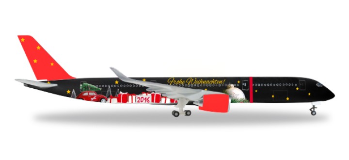 2016 Herpa Christmas Plane A350-900 Herpa Wings 529457 Scale 1:500