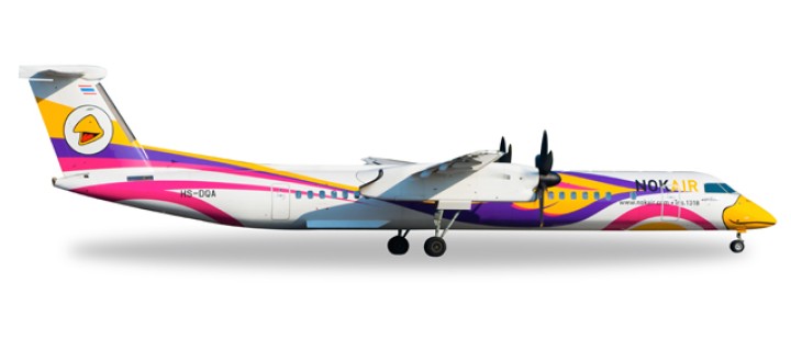 Highly detailed Herpa Wings Nok Air Bombardier Dash 8 Q400 Reg# HS