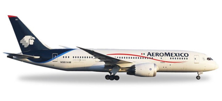 Aeromexico Boeing 787-8 Dreamliner Reg# N961AM Herpa 529815 Scale 1:500