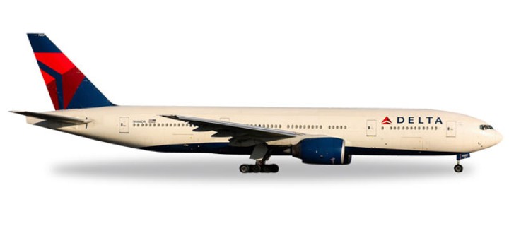 Delta Boeing 777-200 Reg# N866DA Die-cast Herpa 529839 Scale 1:500