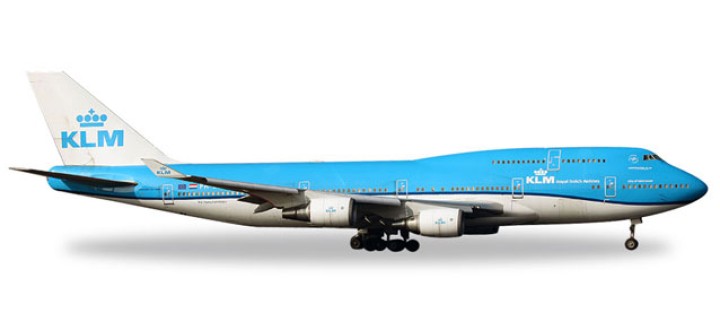 KLM New Livery Boeing 747-400 "Vancouver" Reg# PH-BFV Herpa 529921 Scale 1:500