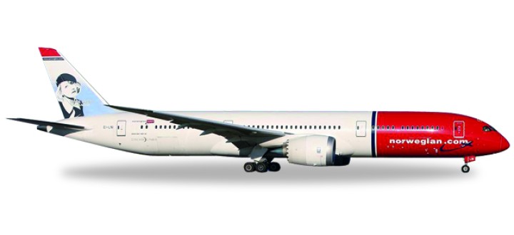 Norwegian Boeing 787-8 Dreamliner Reg# EI-LNI "Greta Garbo" Herpa 530170 Scale 1:500