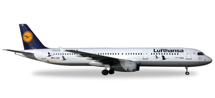 Lufthansa Airbus A321 Sharklets Reg# D-AIRR "Wismar" Herpa 530491 Scale 1:500