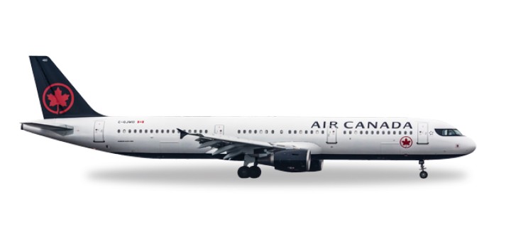 Air Canada A321 new livery registration C-GJWO Herpa Wings 530804 scale 1:500
