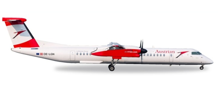 Austrian Airlines Bombardier Q400 "Gmunden" OE-LGN Herpa 530910 1:500