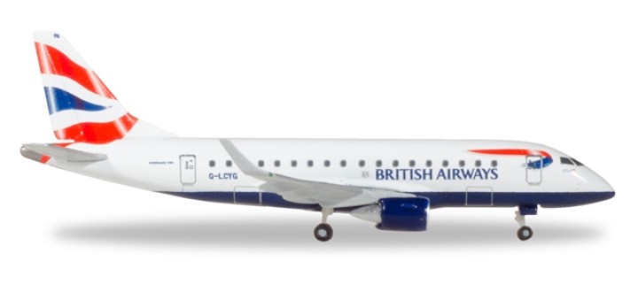 British Airways Cityflyer Embraer E-170 G-LCYG Herpa531092 1:500