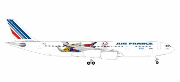 Air France Airbus A340-300 France 1998 Brazil/Columbia F-GLZK Herpa 531412  Scale 1:500