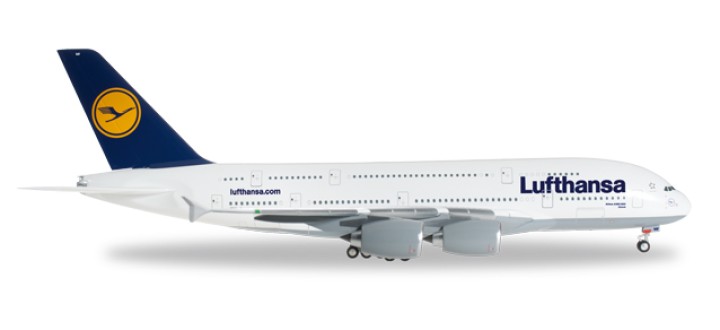 Lufthansa Airbus A380-800 Reg# D-AIMF "Zurich" Herpa Wings HE550727-003 Scale 1:200