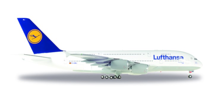 Lufthansa Airbus A380 Reg# D-AIME "Johannesburg" Herpa 515986-004 Scale 1:500