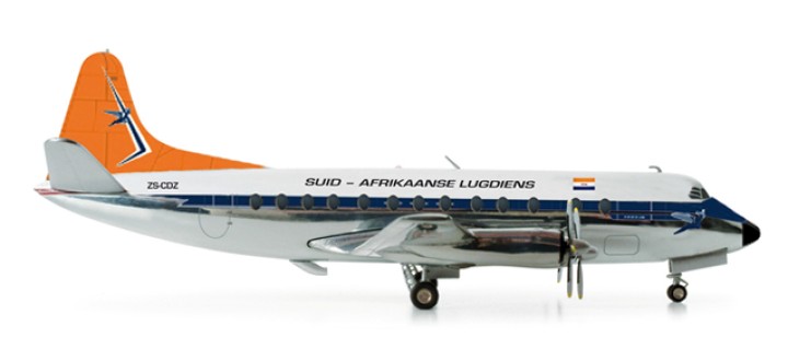 Sale! South African Airways Vickers Viscount 800 Herpa 553957 1:200 Highly detailed Herpa Wings dieacst metal Herpa 