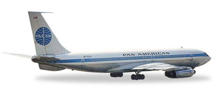 Pan American World Airlines Boeing 707-320 "Jet Clipper Golden Eagle"  556835 Herpa 1:200