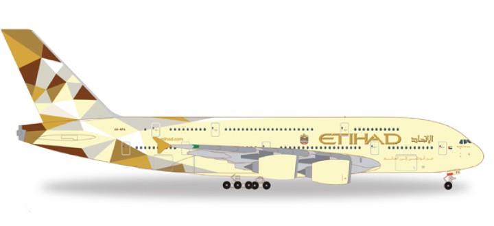 Etihad Airbus A380-800 Herpa 557092 1:200 