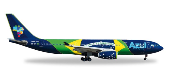 Azul A330-200 W/Brazilian Flag Herpa HE557238 1:200
