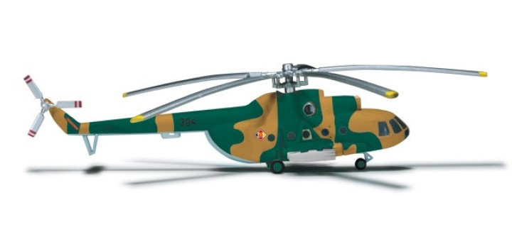 Mil Mi-8t East Germany Air Force Helicopter Herpa 557658 Scale 1:200