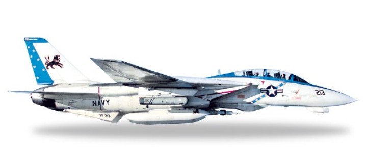 Last Cruise US Navy F-14 USN VF-213 Black Lions Herpa 557672 Scale 1:200 