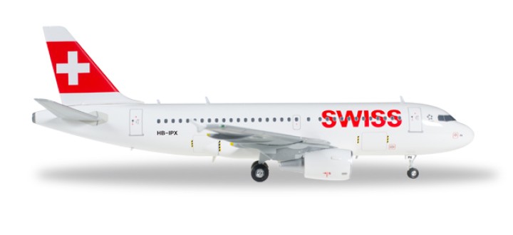 Swiss International Airbus A319  Mont Racine Reg# HB-IPX Herpa Wings 558020 Scale 1:200