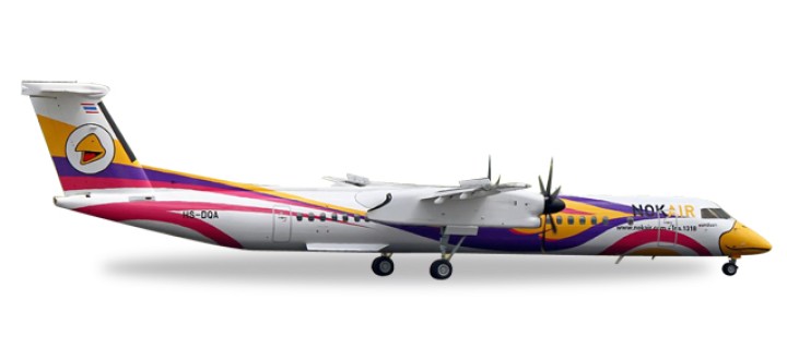 Nok Air Bombardier Q400 "Anna"  Made of metal Registration# HS-DQA Herpa 558044 Scale 1:200 