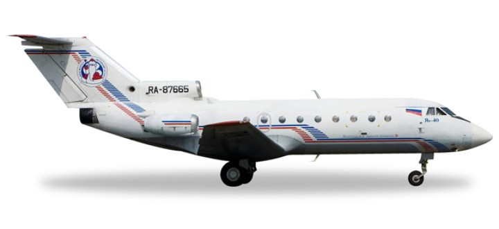 Vologda Air Company Yak-40 Registration RA-87665 Herpa Die-Cast 558235 Scale 1:200