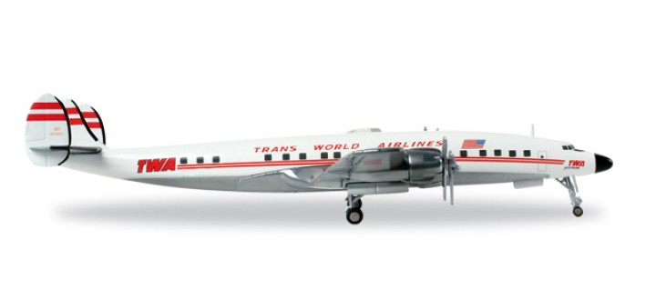 TWA Trans World Airlines Constellation Lockheed L-1649A Jetstream Herpa Die Cast 558372 Scale 1:200