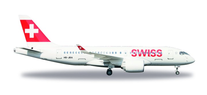 New Mould! Swiss CS100 Bombardier Reg# HB-JBA 558471 Scale 1:200 