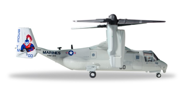 USMC MV-22 Osprey "Blue Knights" VMM 365 168305 00 Herpa 558549 Scale 1:200