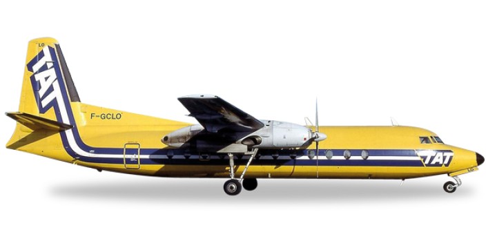 TAT Fairchild Hiller FH-227 Reg F-GCKO Die-Cast Herpa 558594 Scale 1:200