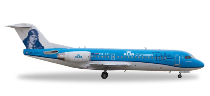 GeminiJets 1:200 Fokker 70 KLM - Avion De Collection Retro, Pièce De Musée