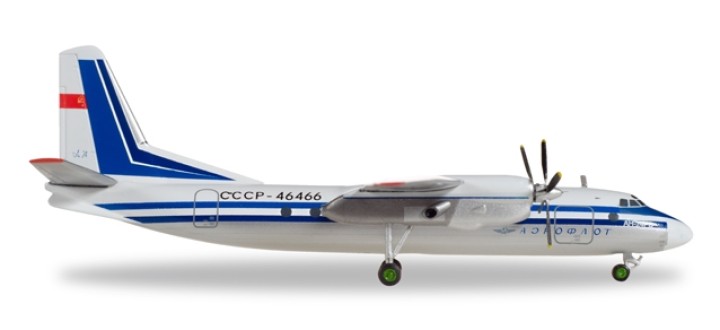 Aeroflot Antonov AN-24RV registration CCCP-46466 Herpa 558914 scale 1:200