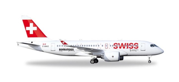 Herpa Wings 1:500 - Swiss International Airlines CS100 HB-JBA, Avion Miniature Occasion
