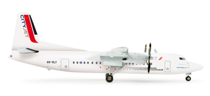 CityJet Fokker 50 Herpa wings 554640 scale 1:200